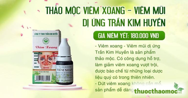 Thảo mộc Viêm xoang - Viêm mũi dị ứng Trần Kim Huyền