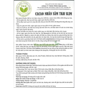 Bột Cacao nhân sâm TKH Slim – Giúp giảm cân an toàn, hiệu quả