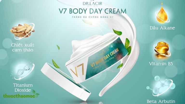 Trắng da V7 Body Day Cream